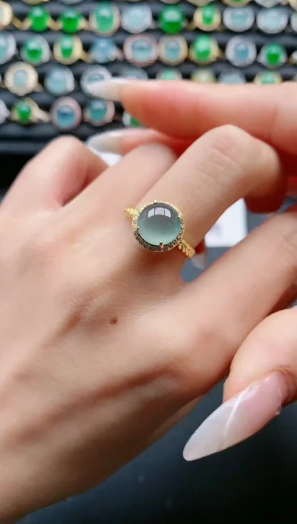 【闪购商品】翡翠戒指银S925镶嵌1111111