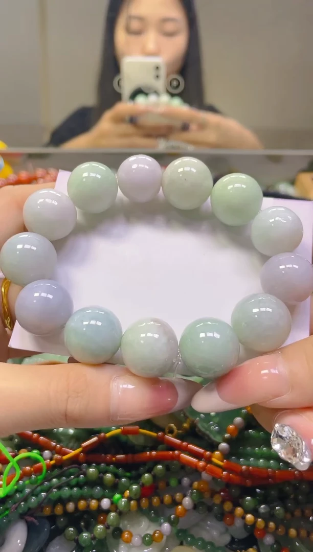 翡翠未镶嵌颈饰16MM/Q/翡翠A货，一件也是批发价