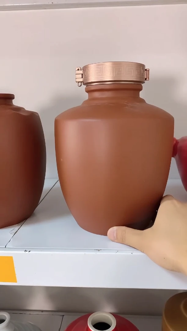 泥满堂陶瓷5斤紫砂墩坛微瑕不支持退换