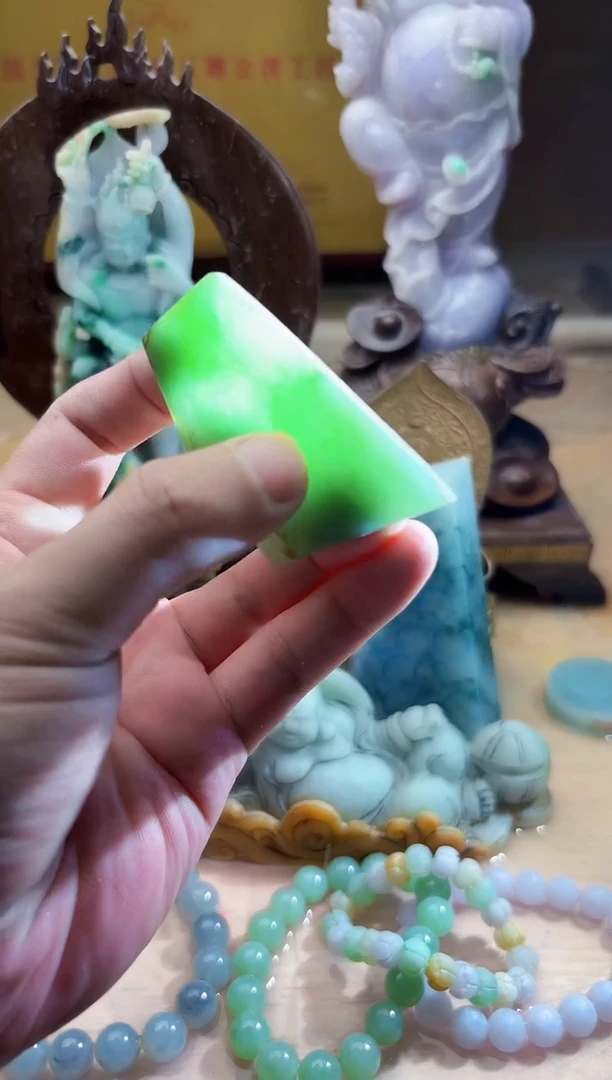 未镶嵌挂件翡翠A货张麦8020