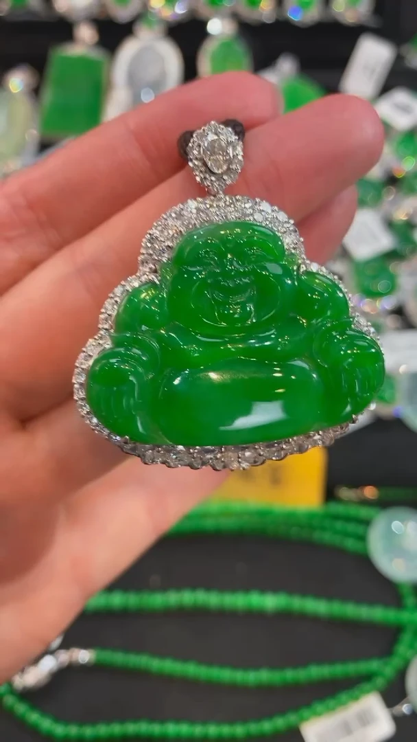 【闪购商品】翡翠颈饰未镶嵌佛公