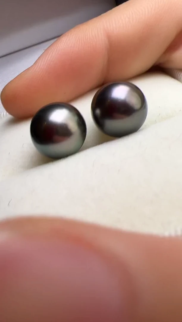 18K金镶嵌耳饰海水珍珠珍珠