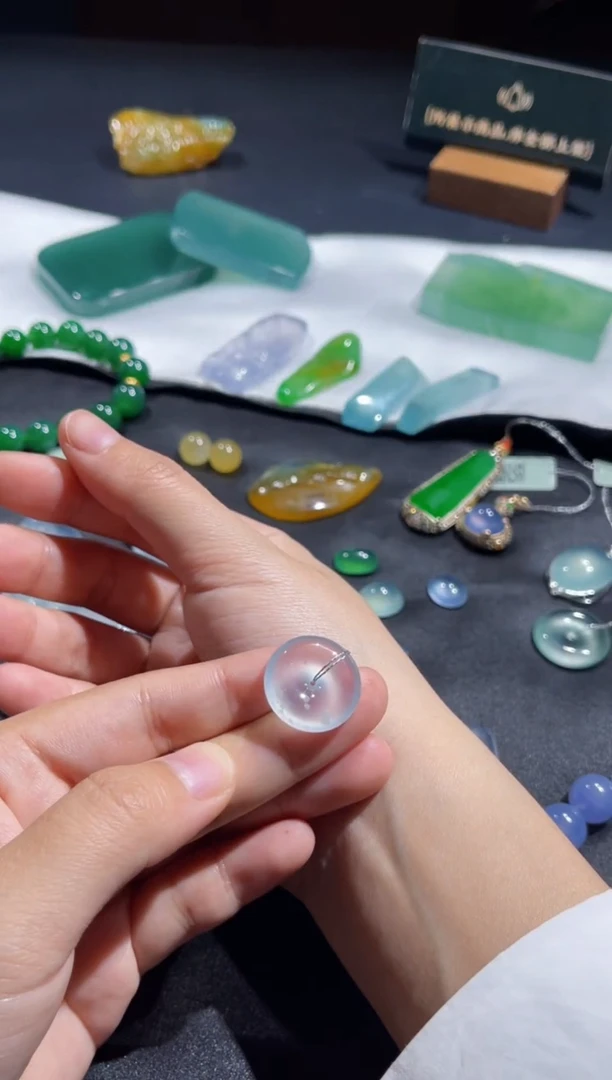 颈饰未镶嵌翡翠佳佳翡翠平安扣5.8w