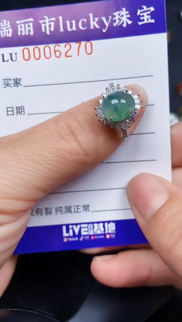 翡翠银S925镶嵌颈饰6270