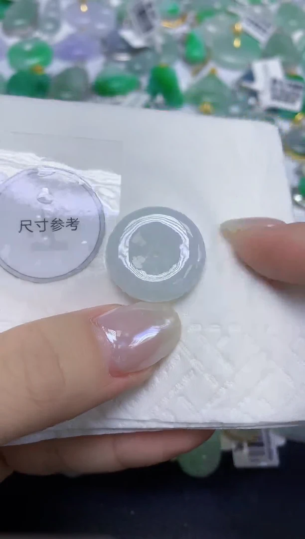 颈饰未镶嵌翡翠天然缅甸翡翠A货百元以上9元证书费自理