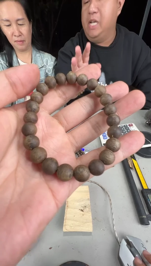 沉香手串张勺子沉水08圆珠单圈多样性发一