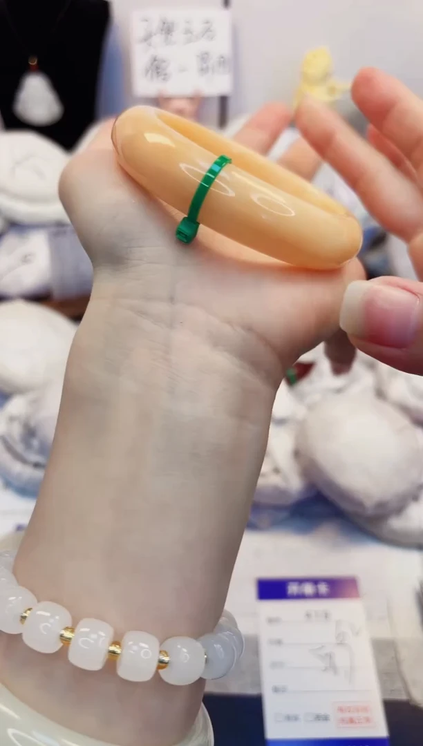 【闪购商品】石英质玉手镯未镶嵌419-财气镯-圈口58