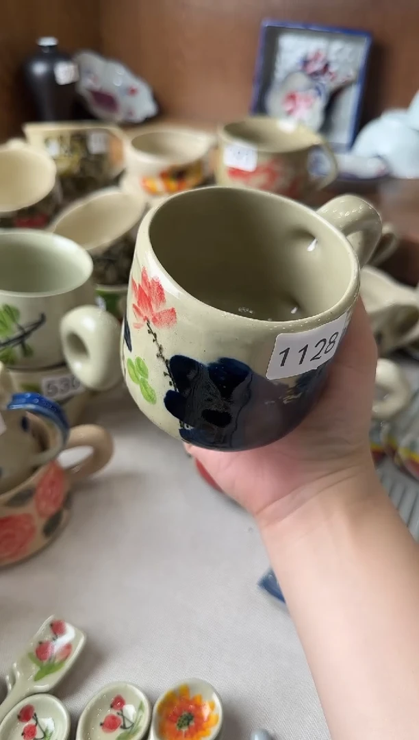 杯子景德镇手工陶瓷杯子1125