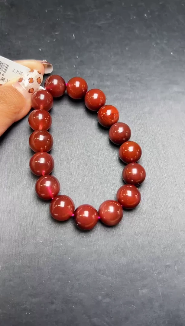 未镶嵌手串水晶蜜糖兔毛手串13mm+ JP56806