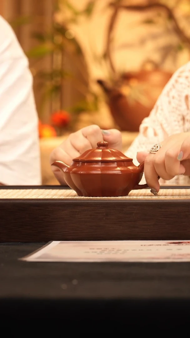 茶壶紫砂SS0520008994合欢 朱泥