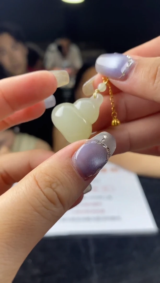 和田玉银S925镶嵌吊坠(不含链)吊坠-D9429