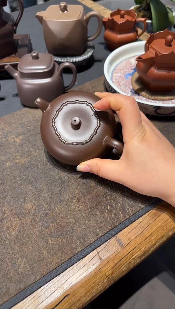 【闪购商品】紫砂茶壶柿柿如意