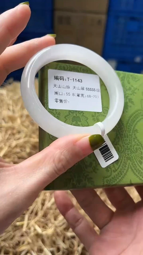 未镶嵌手镯石英质玉T1143