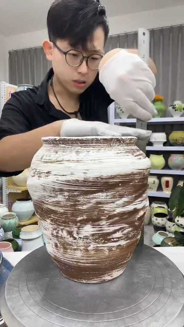 【10.8号】陶瓷花盆直播链接  高：23     口：14