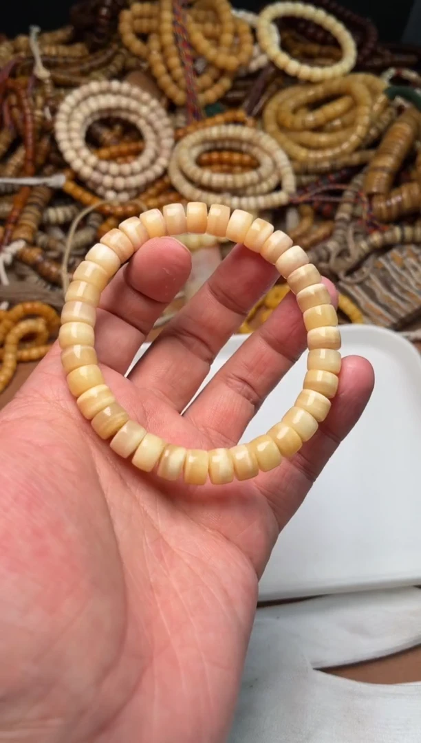 驼骨其他杂件483-金白单圈