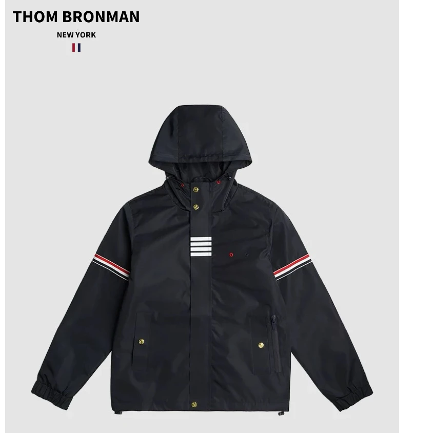 TB【官方正品】THOM BRONMAN汤姆布郎防风连帽夹克外套冲锋衣户外