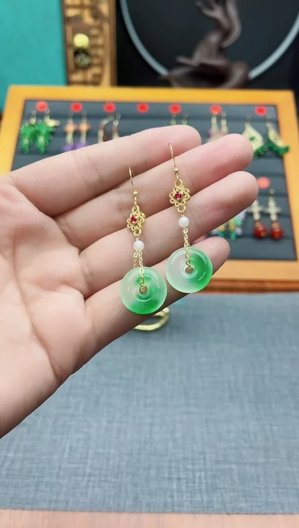 【闪购商品】玛瑙/玉髓耳钉银S925镶嵌306000