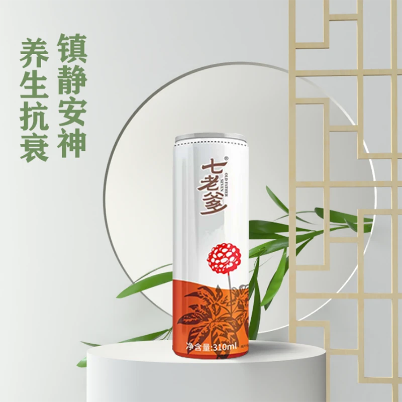 东骏七老爹三七花草本无糖植物饮料 0糖0脂