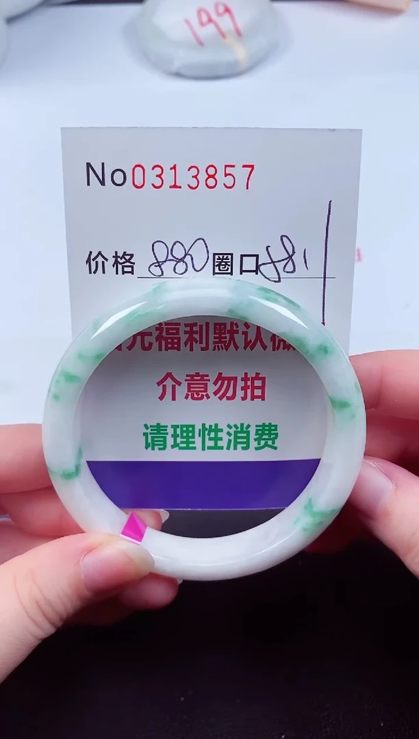 翡翠手镯未镶嵌 0313857