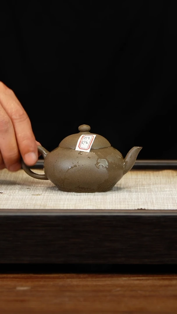 茶壶紫砂微瑕蟹壳青小梨