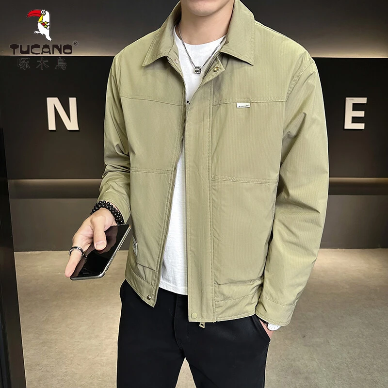 TUCANO啄木鳥/2025春季翻领夹克男修身爆款外套