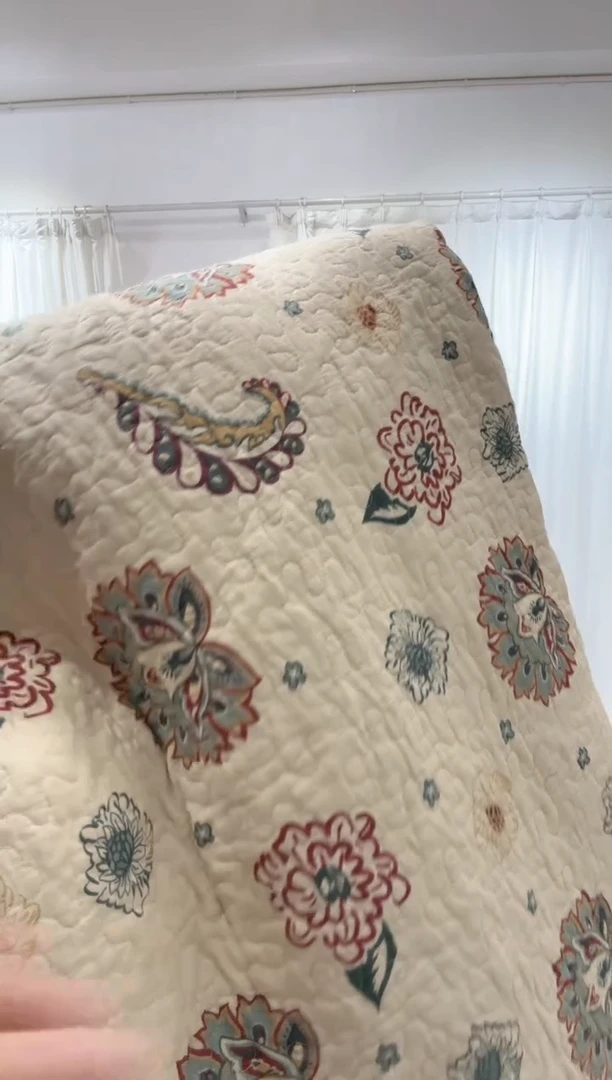 棉240*270纯棉床盖117号微瑕