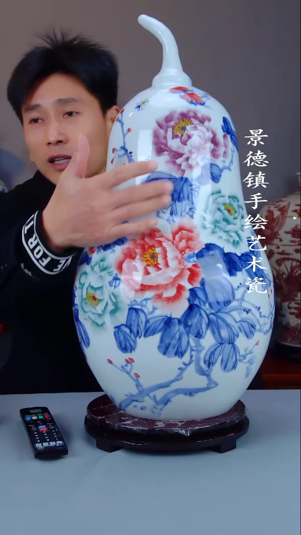 摆件陶景德镇手工手绘陶瓷摆件37