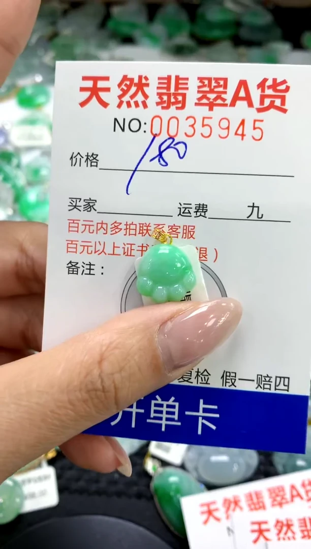 翡翠18K金镶嵌颈饰1111111111111111