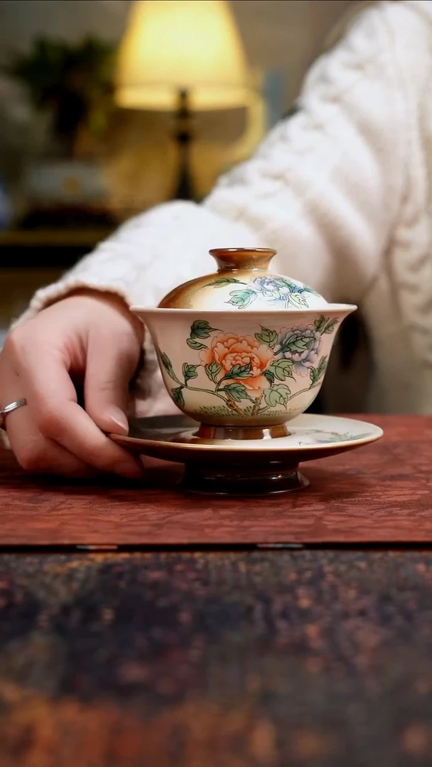 杯景德镇陶瓷杯碗柴烧多人