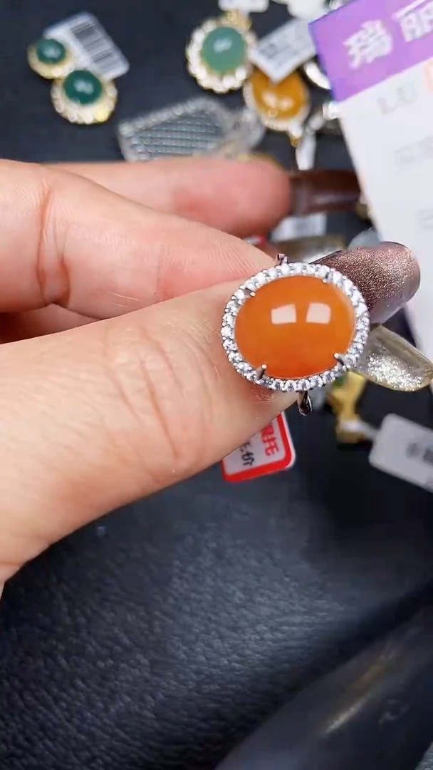 颈饰银S925镶嵌翡翠7793