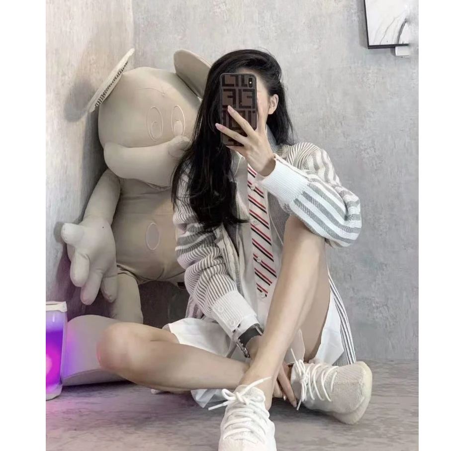 【现货】开衫女2025新款日系设计感小众春秋温柔慵懒风薄款针织上衣