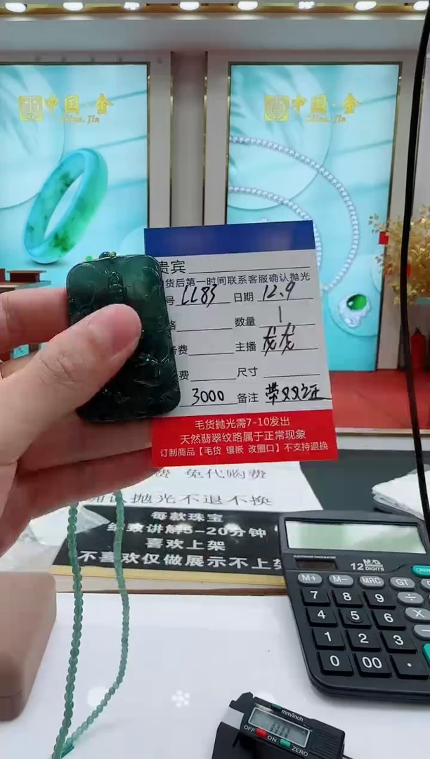 未镶嵌定制翡翠LL83翡翠吊坠赠珠链-多样性发其一