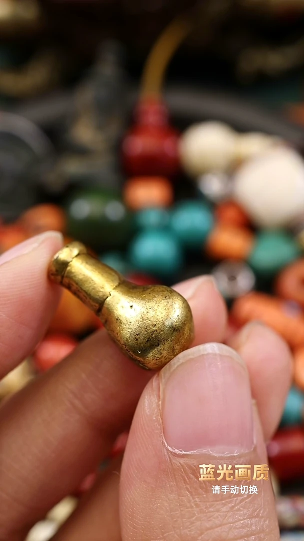 尺寸1.0铜鎏金老三通