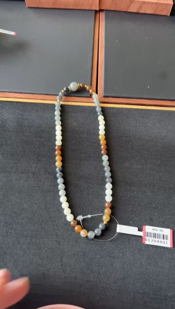 【闪购商品】和田玉项链未镶嵌若羌微色差卡6锁骨链