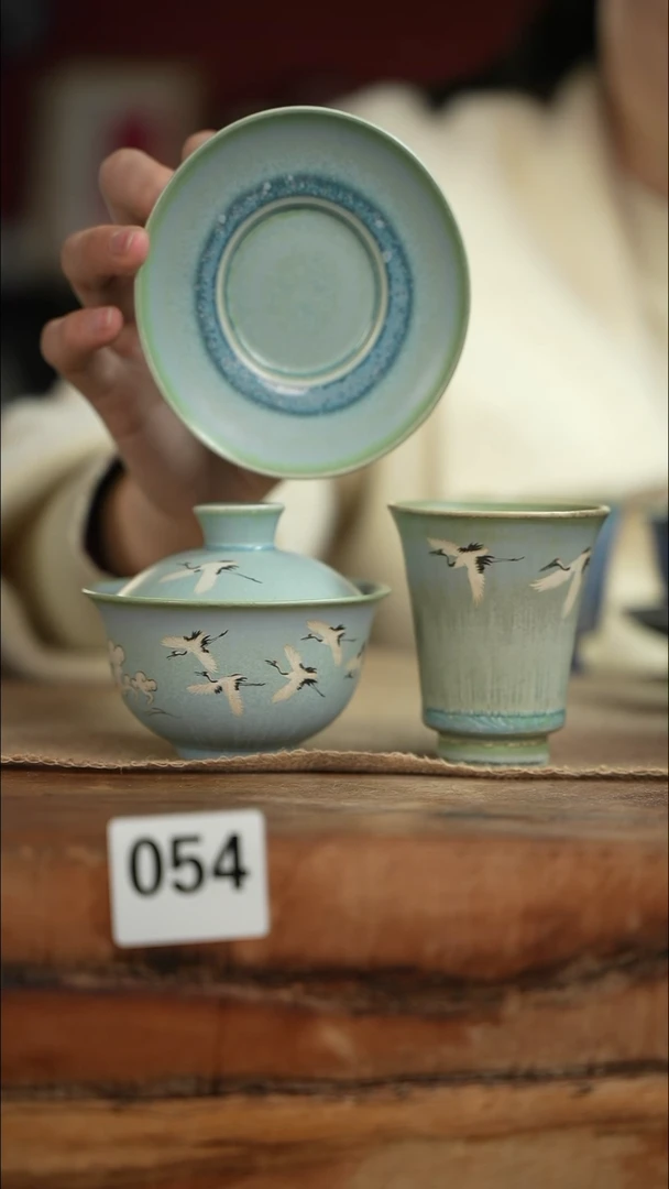 【闪购商品】杯等烟雨陶瓷手作杯054