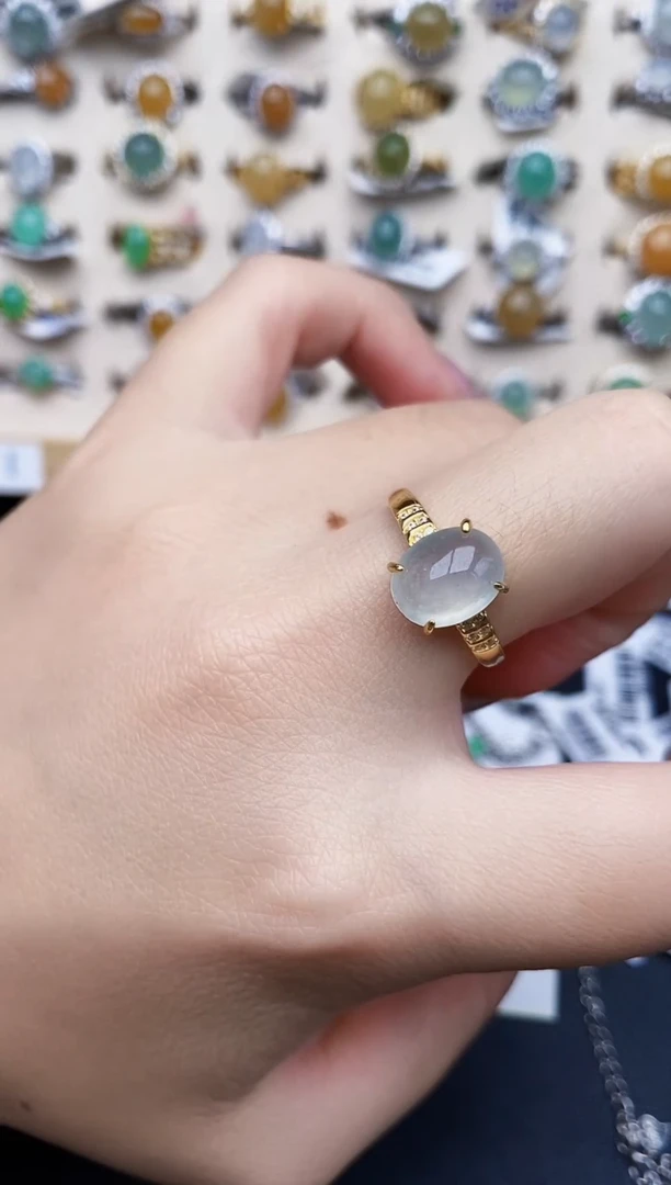 银S925镶嵌戒指翡翠1844