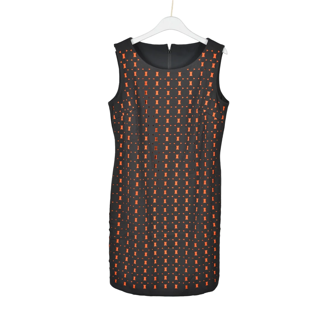 GPF2【专柜捡漏】女装SLDEC-连衣裙0750-黑色撞橙色