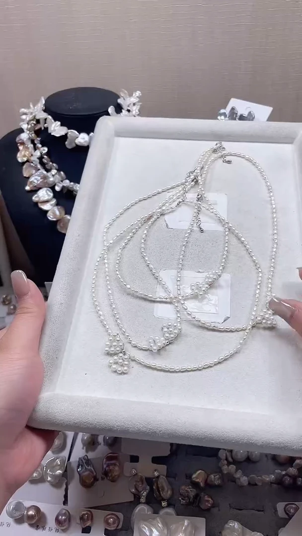 未镶嵌项链淡水珍珠【纯恬饰品】（多样性发货发一）