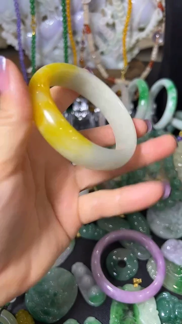 颈饰未镶嵌翡翠金蚕手镯