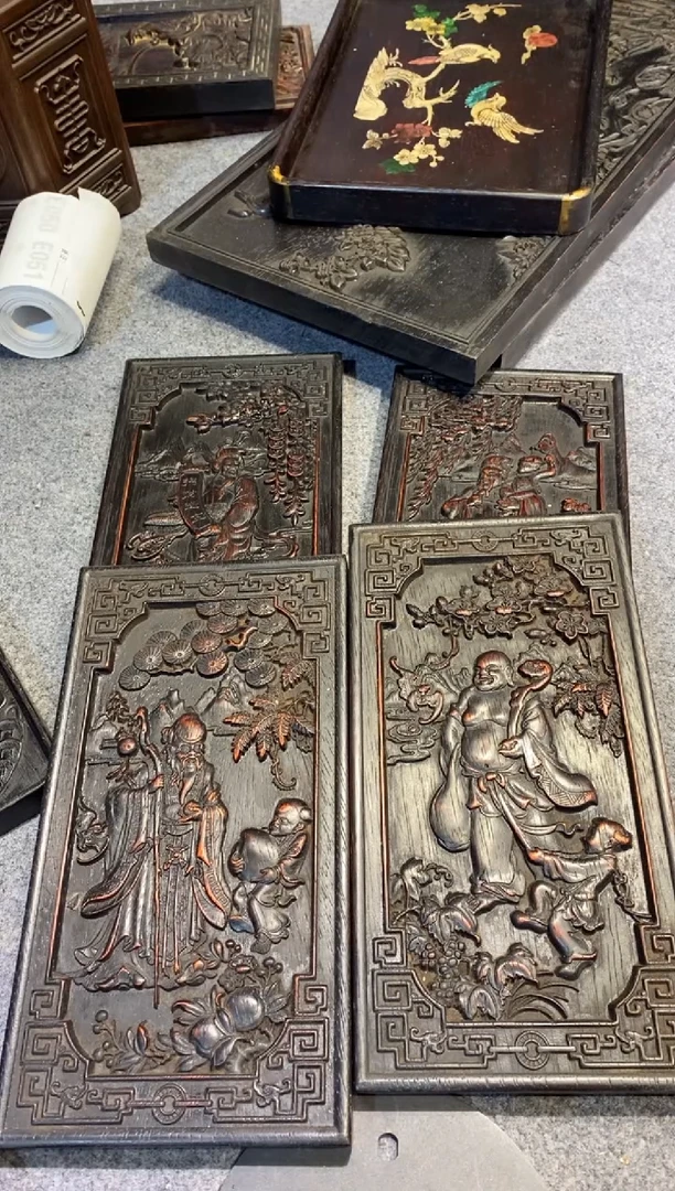 木紫檀拆件雕刻板以直播间实物为准