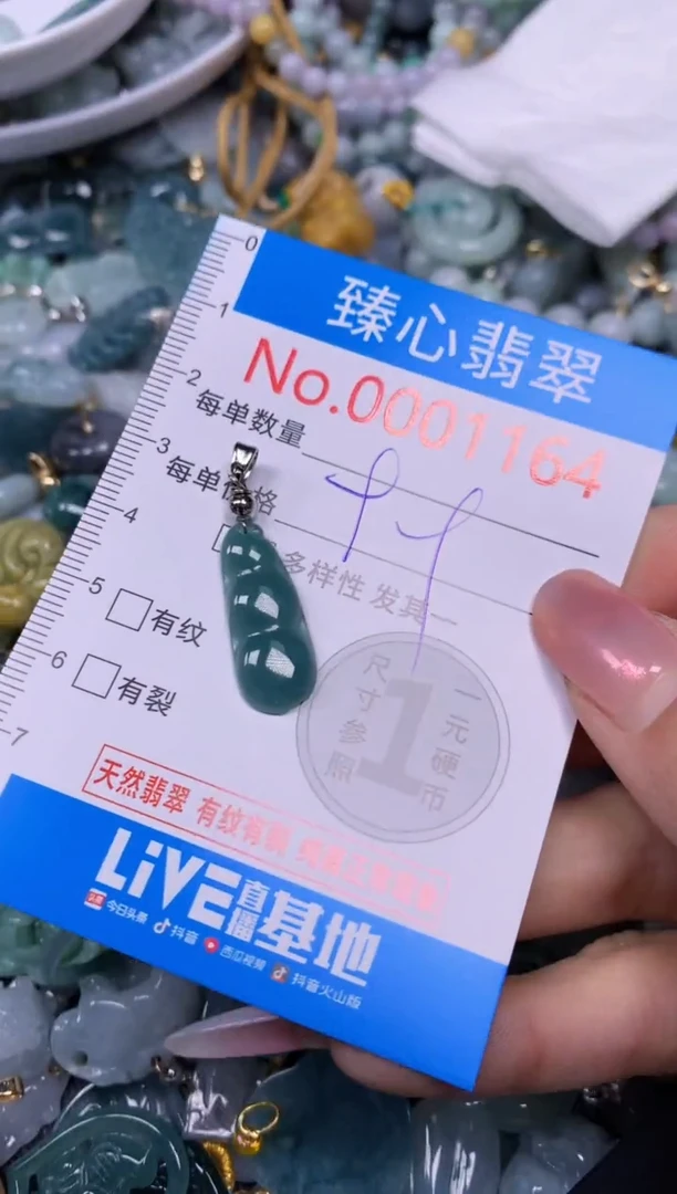 【闪购商品】翡翠颈饰未镶嵌含绳0001164