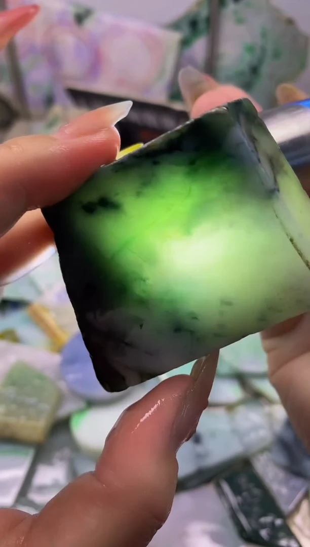 散珠翡翠天然缅甸翡翠A货397