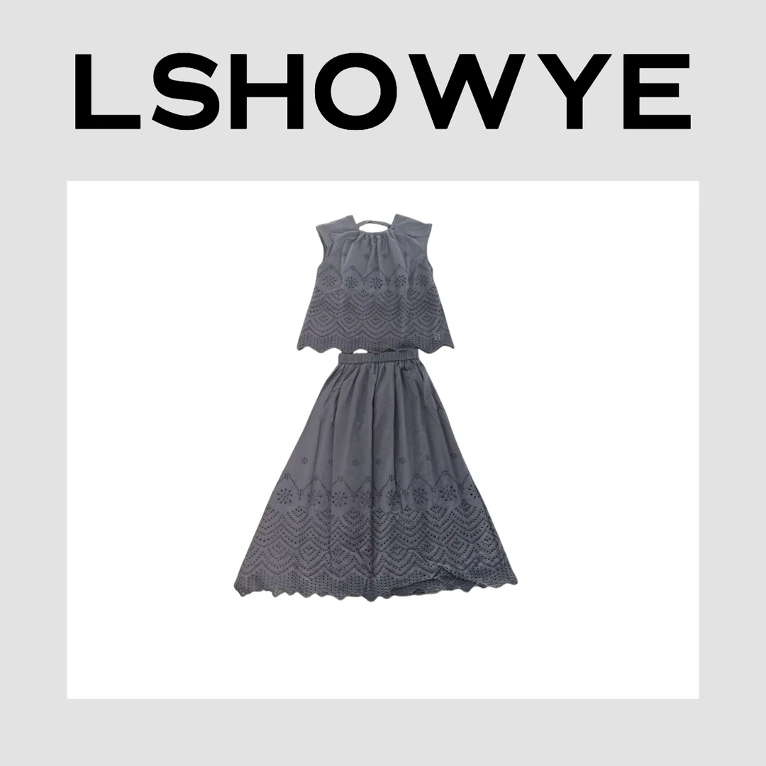 LSHOWYE｜镂空花纹套装 am1543