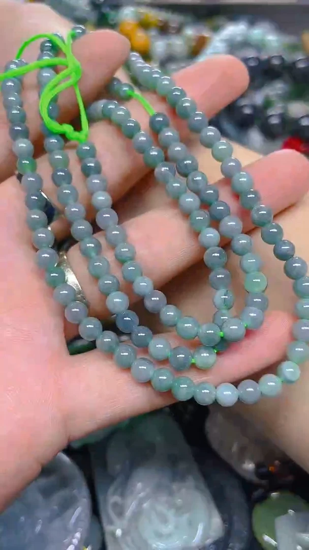 颈饰未镶嵌翡翠4mm/ P /翡翠A货，一件也是批发价