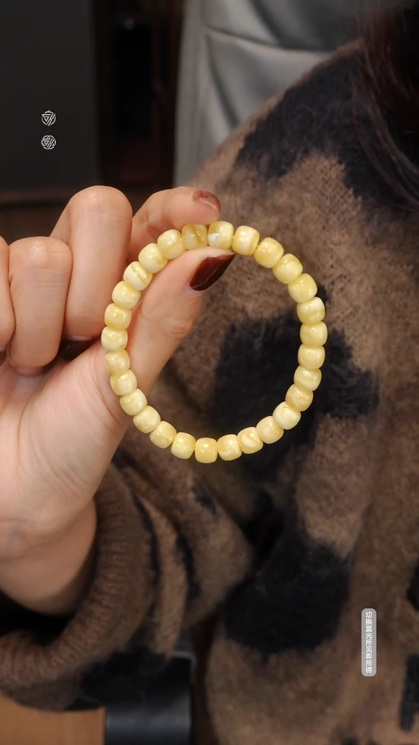 【闪购商品】蜜蜡手链未镶嵌天然原矿白花蜜蜡手串