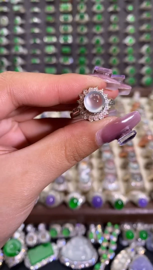 未镶嵌戒指翡翠天然缅甸A货翡翠未镶嵌 粉丝福利