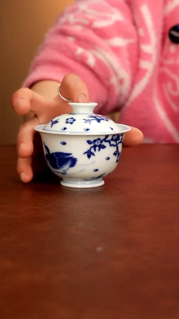 摆件陶春***里景德镇瓷器，青花瓷手绘茶具~