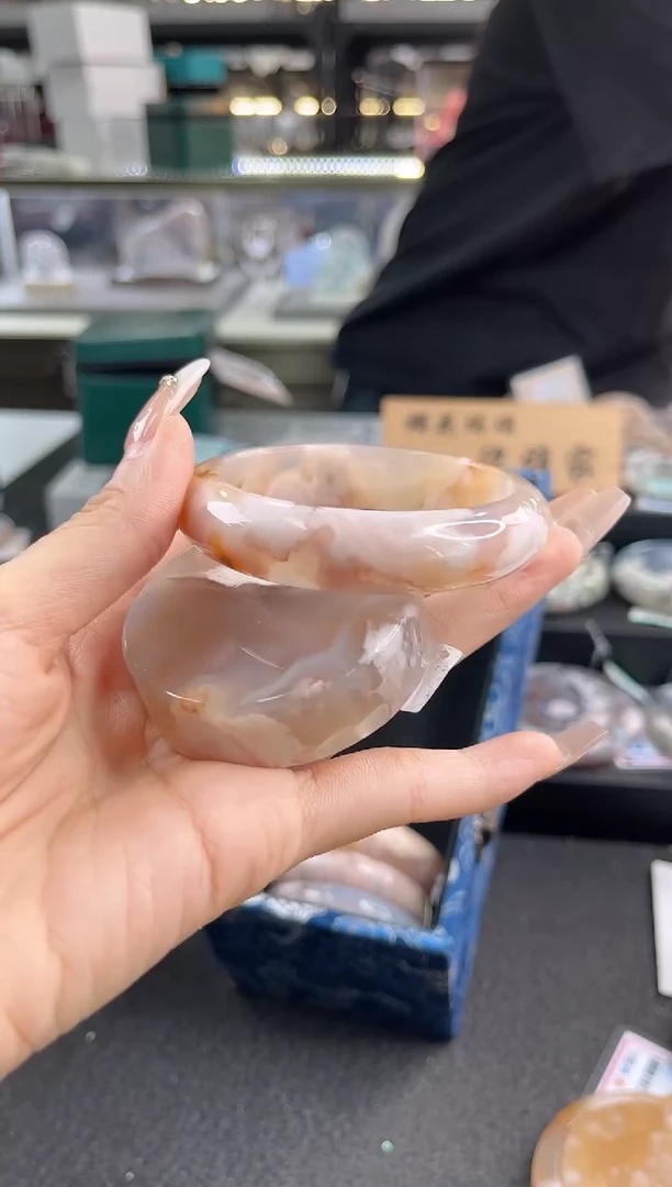 未镶嵌手镯石英质玉57圈口（赠品镯心）122220