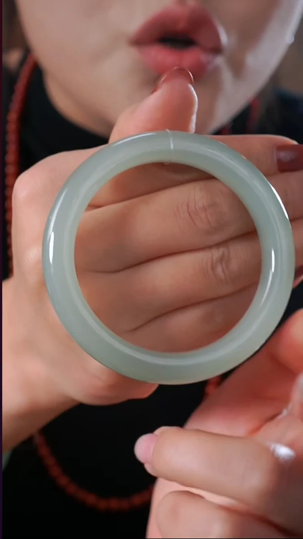 未镶嵌手镯和田玉晴水手镯56