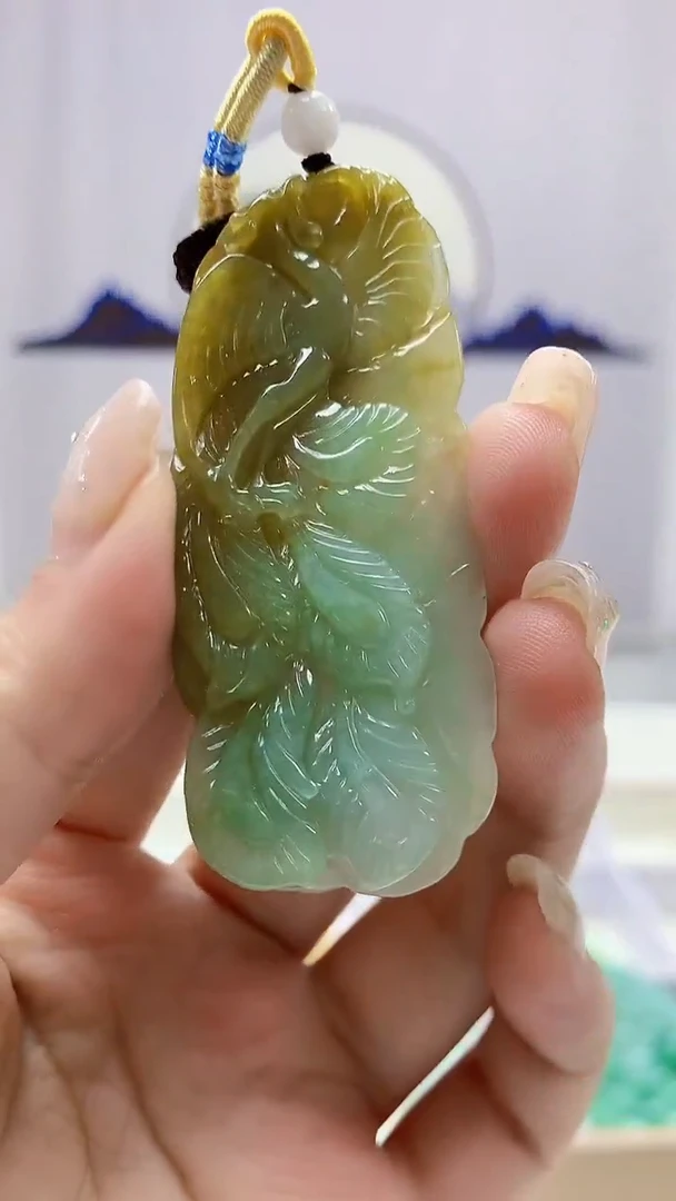 定制翡翠未镶嵌4868ms-毛货42凤凰